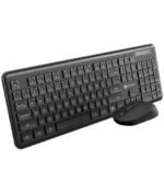 Portronics Key4 Combo 2.4GHz Wireless Keyboard Mouse Combo (Black)