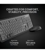 Portronics Key4 Combo 2.4GHz Wireless Keyboard Mouse Combo (Black) - Image 2
