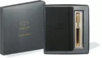 PARKER Celebration 2022 Diary + Galaxy Standard Ball pen Regular Gift Set (Black)