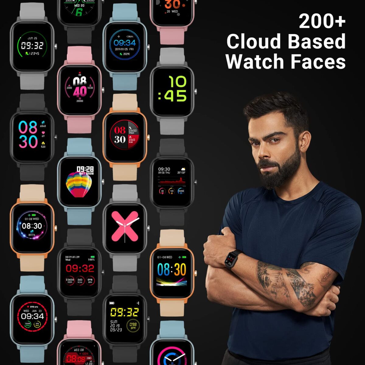 Fire-Boltt SpO2 Full Touch 1.4 inch Smart Watch (Blue) - Image 5
