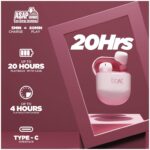 boAt Airdopes 381 Bluetooth Earbuds (Pink) - Image 2