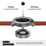 Noise NoiseFit Fusion Hybrid Smart Watch with Leather Strap (Vintage Brown) - Image 7
