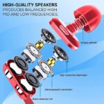 PTron Boom Ultima Dual-Driver Wired Earphones (Red) - Image 5