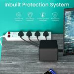 Portronics Power Plate 4 Extension Board with 1 USB (White) - Image 4