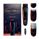Gillette King C. Cordless Mens Beard Trimmer (Blue, Grey)