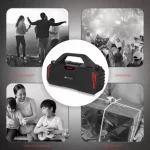 Portronics Chime 20W Wireless Bluetooth Speaker (Black Red) - Image 5