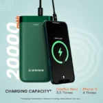 Ambrane PP-20 Pro 20000mAh Lithium Polymer Power Bank (Green) - Image 3