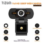 Tizum Web Camera Full HD 1080p Widescreen Viewing Angle - Image 2