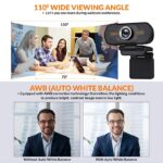 Tizum Web Camera Full HD 1080p Widescreen Viewing Angle - Image 3