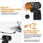 Tizum Web Camera Full HD 1080p Widescreen Viewing Angle - Image 5