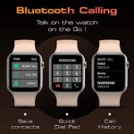 Fire-Boltt Call Bluetooth Calling Smartwatch with SpO2 & 1.7 (Beige) - Image 2