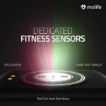 Molife Sense 320 Smart Watch 1.7 Inch Display (Grey Black) - Image 3