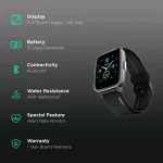 Noise Colorfit Beat 1.4cm Smart Watch (Jet Black) - Image 2