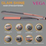 VEGA Glam Shine Hair Straightener VHSH-24 (Grey) - Image 2