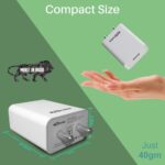 Portronics Adapto 62 USB Wall Adapter (White) - Image 2