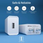 Portronics Adapto 62 USB Wall Adapter (White) - Image 5