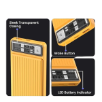 Portronics Luxcell 10k Power Bank 22.5W Fast Charging (Yellow) - Image 3